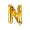 Folie Ballon Letter N Goud Leeg 35cm -Feestartikelen Winkel folie ballon letter n goud leeg 35cm