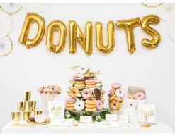 Folie Ballon Letter N Goud Leeg 35cm -Feestartikelen Winkel folie ballon letter n goud leeg 35cm 2