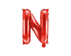 Folie Ballon Letter N Rood Leeg 35cm