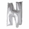 Folie Ballon Letter N Zilver XL 102cm Leeg -Feestartikelen Winkel folie ballon letter n zilver xl 102cm leeg