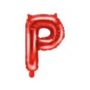 Folie Ballon Letter P Rood Leeg 35cm -Feestartikelen Winkel folie ballon letter p rood leeg 35cm