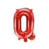 Folie Ballon Letter Q Rood Leeg 35cm -Feestartikelen Winkel folie ballon letter q rood leeg 35cm