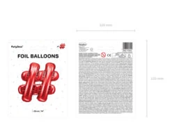 Folie Ballon Letter # Rood Leeg 35cm -Feestartikelen Winkel folie ballon letter rood leeg 35cm 8