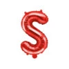 Folie Ballon Letter S Rood Leeg 35cm -Feestartikelen Winkel folie ballon letter s rood leeg 35cm