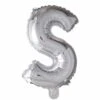 Folie Ballon Letter S Zilver XL 102cm Leeg -Feestartikelen Winkel folie ballon letter s zilver xl 102cm leeg