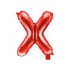 Folie Ballon Letter X Rood Leeg 35cm -Feestartikelen Winkel folie ballon letter x rood leeg 35cm