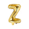 Folie Ballon Letter Z Goud Leeg 35cm -Feestartikelen Winkel folie ballon letter z goud leeg 35cm