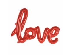 Folie Ballon Love Rood 1,19m Leeg