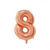 Folieballon Cijfer 8 Rose Goud 66cm -Feestartikelen Winkel folieballon cijfer 8 rose goud 66cm