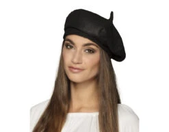 Franse Baret Zwart