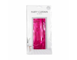 Fuchsia Deurgordijn Folie 2,4m -Feestartikelen Winkel fuchsia deurgordijn folie 24m 2