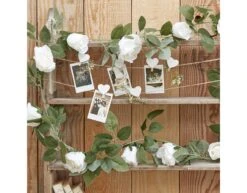 Garland Flower White -Feestartikelen Winkel garland flower white 2