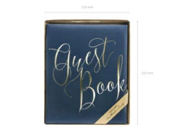 Gastenboek Blauw 24,5cm -Feestartikelen Winkel gastenboek blauw 245cm 4