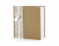 Gastenboek Kraft Kant 20,5cm