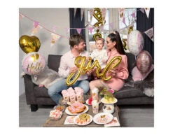 Geboorte Bekers Hello Girl Papier 210ml 10st -Feestartikelen Winkel geboorte bekers hello girl papier 210ml 10st 3