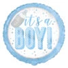 Geboorte Helium Ballon It's A Boy Blauw 45cm Leeg -Feestartikelen Winkel geboorte helium ballon its a boy blauw 45cm leeg