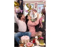 Geboorte Letterslinger Hello Girl! 1,43m -Feestartikelen Winkel geboorte letterslinger hello girl 143m 1