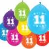 Gekleurde Ballonnen 11 Jaar 30cm 8st 1 Gekleurde Ballonnen 11 Jaar 30cm 8st -Feestartikelen Winkel gekleurde ballonnen 11 jaar 30cm 8st