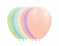 Gekleurde Ballonnen Pastel Macaron 30cm 10st