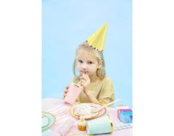 Gekleurde Feesthoedjes Pastel 16cm 6st -Feestartikelen Winkel gekleurde feesthoedjes pastel 16cm 6st 7