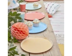 Gekleurde Happy Birthday Borden Papier 25cm 8st -Feestartikelen Winkel gekleurde happy birthday borden papier 25cm 8st 2