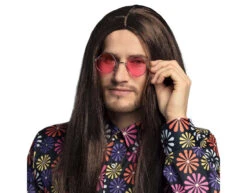Gekleurde Hippie Bril 3st -Feestartikelen Winkel gekleurde hippie bril 3st 5