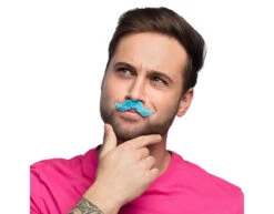 Gekleurde Nep Snor 5st