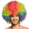 Gekleurde Pruik Afro Clown -Feestartikelen Winkel gekleurde pruik afro clown