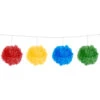 Gekleurde Slinger Pompon 12cm 3m -Feestartikelen Winkel gekleurde slinger pompon 12cm 3m