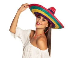 Gekleurde Sombrero 49cm