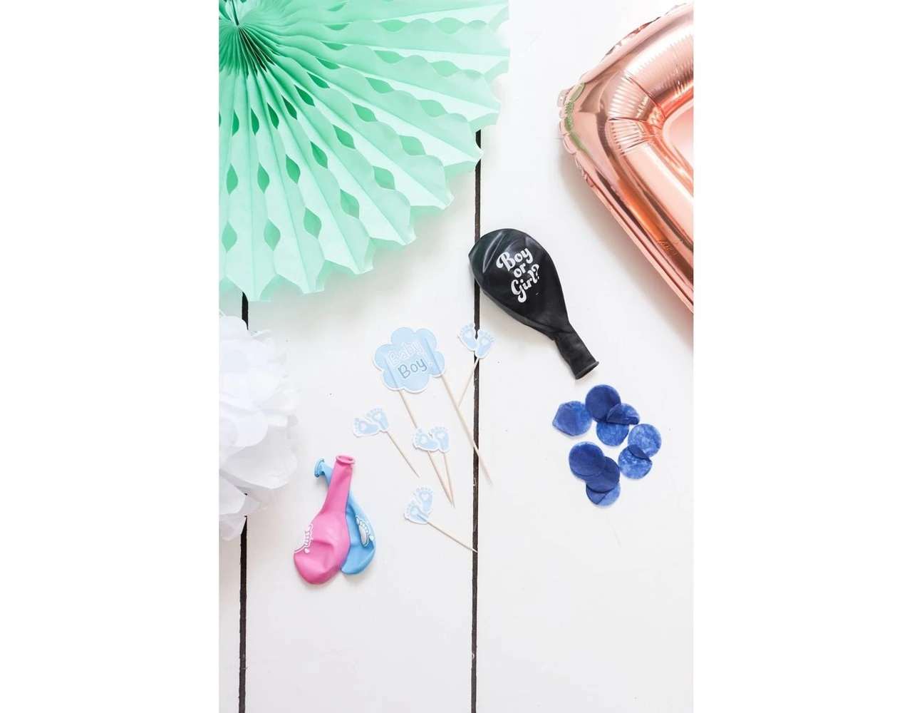 Gender Reveal Jongen Feestpakket 5 Gender Reveal Jongen Feestpakket - Afbeelding 3