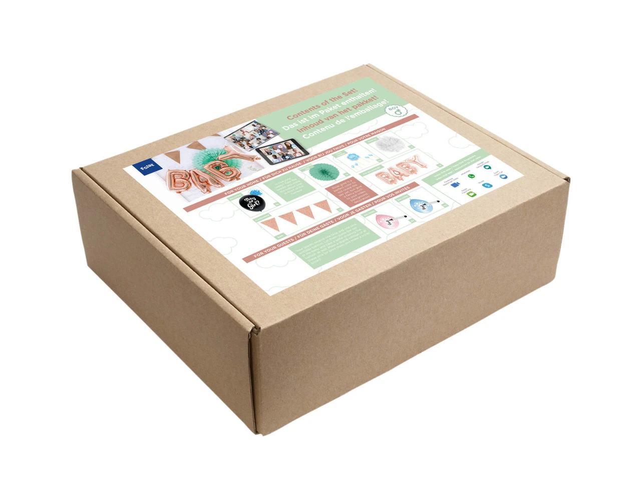 Gender Reveal Jongen Feestpakket 7 Gender Reveal Jongen Feestpakket - Afbeelding 5