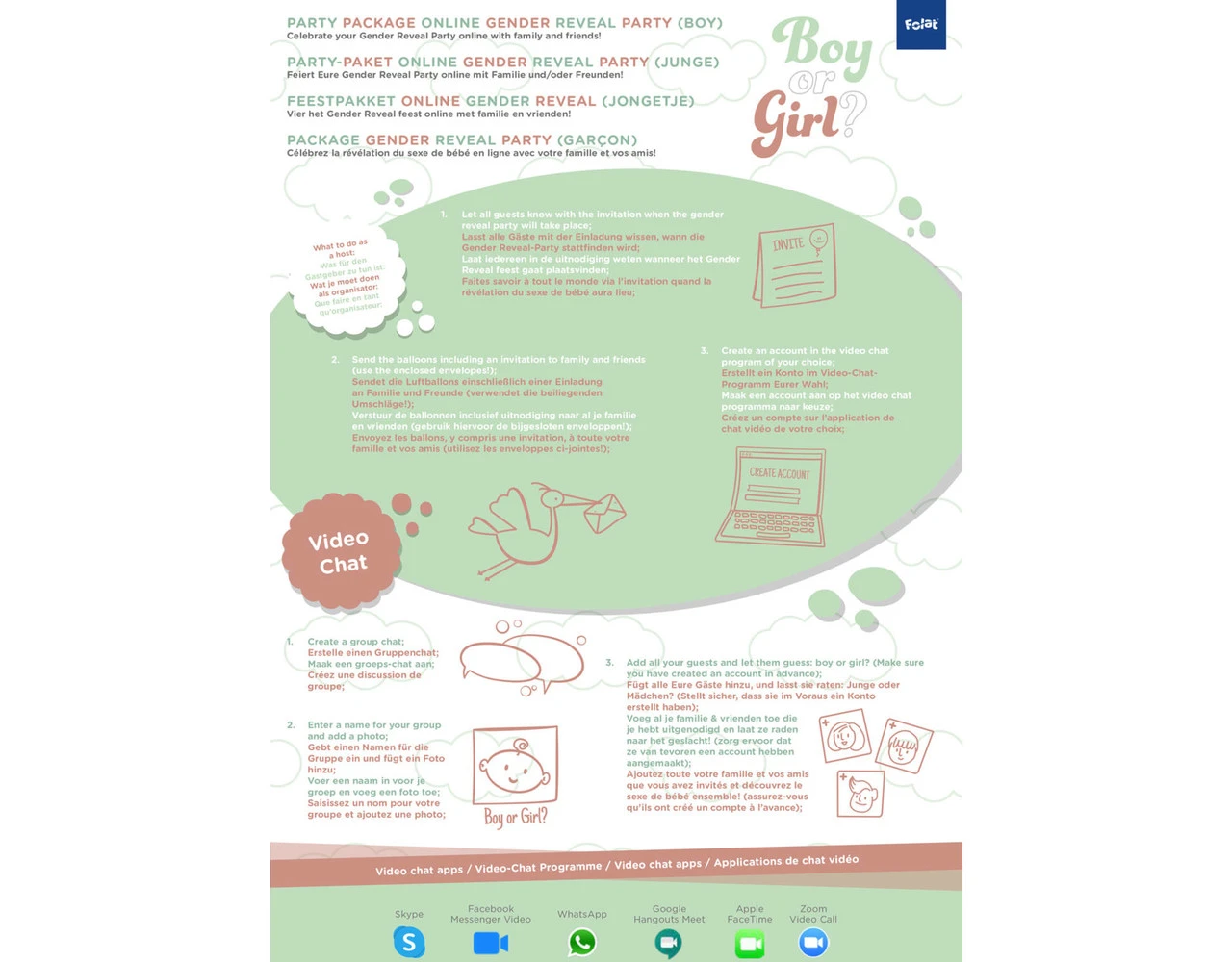 Gender Reveal Jongen Feestpakket 9 Gender Reveal Jongen Feestpakket - Afbeelding 7