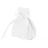 Geschenkdoosjes Hart Wit Met Strik 6,5cm 10st