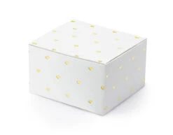 Geschenkdoosjes Mini Hartjes Goud 6cm 10st