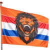 Gevelvlag Brullende Leeuw Xxl 3m -Feestartikelen Winkel gevelvlag brullende leeuw xxl 3m