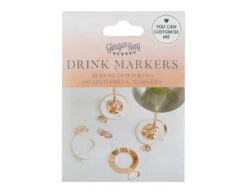 Glasmarkers Ring 10cm 10st -Feestartikelen Winkel glasmarkers ring 10cm 10st 2