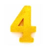 Goud Tafeldecoratie Cijfer 4 Glitter 20,5cm -Feestartikelen Winkel goud tafeldecoratie cijfer 4 glitter 205cm