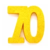 Goud Tafeldecoratie Cijfer 70 Glitter 20,5cm -Feestartikelen Winkel goud tafeldecoratie cijfer 70 glitter 205cm