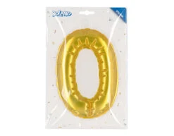 Gouden 0 Jaar Stickers Folieballon 20cm -Feestartikelen Winkel gouden 0 jaar stickers folieballon 20cm 2