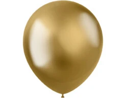Gouden Ballonnen Chroom 33cm 10st