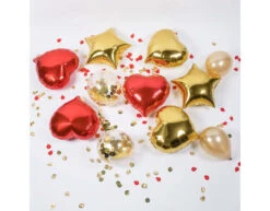 Gouden Ballonnen Confetti 30cm 5st -Feestartikelen Winkel gouden ballonnen confetti 30cm 5st 1