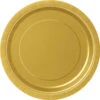 Gouden Borden Rond 17,5cm 8st -Feestartikelen Winkel gouden borden rond 175cm 8st
