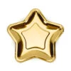 Gouden Borden Ster 18cm 6st -Feestartikelen Winkel gouden borden ster 18cm 6st