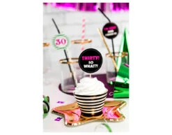 Gouden Borden Ster 18cm 6st -Feestartikelen Winkel gouden borden ster 18cm 6st 2