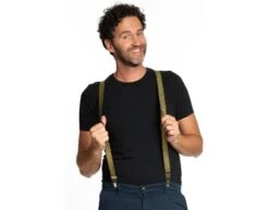 Gouden Bretels 2,5 Cm -Feestartikelen Winkel gouden bretels 25 cm 1