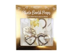 Gouden Bruiloft Photobooth Props 10st -Feestartikelen Winkel gouden bruiloft photobooth props 10st 1