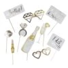 Gouden Bruiloft Photobooth Props 10st -Feestartikelen Winkel gouden bruiloft photobooth props 10st