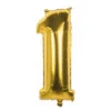 Gouden Cijfer Ballon 1 Jaar 36cm -Feestartikelen Winkel gouden cijfer ballon 1 jaar 36cm