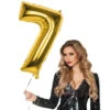 Gouden Cijfer Ballon 7 Jaar 86cm